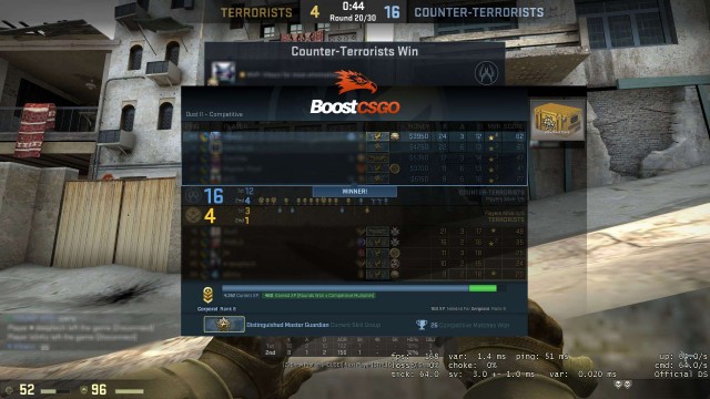 cs go boost dmg to le 2 