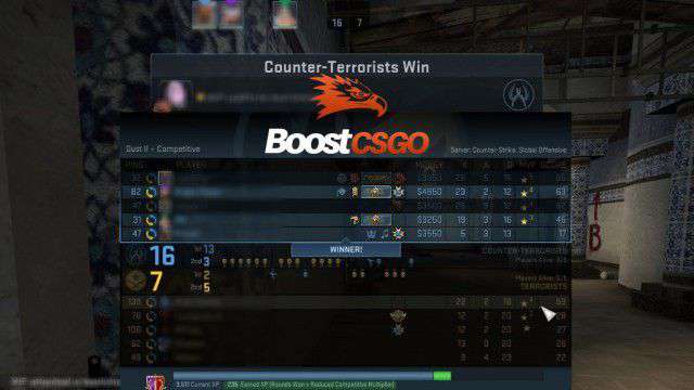 csgo boost to ge 